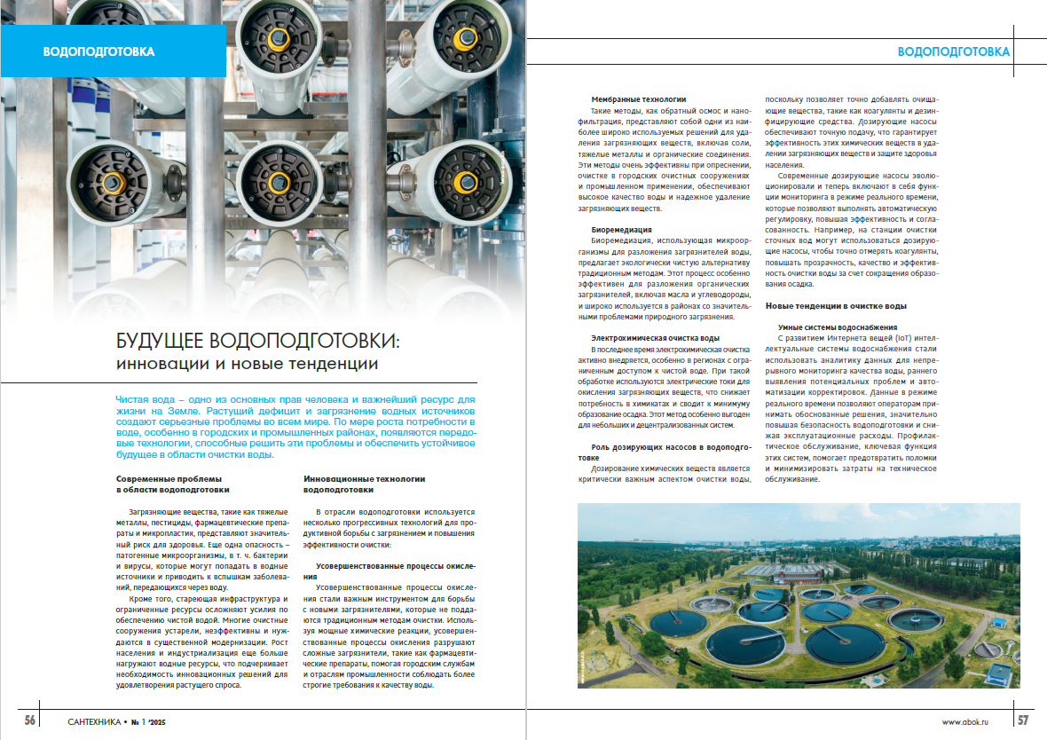 ​Будущее водоподготовки: инновации и новые тенденции