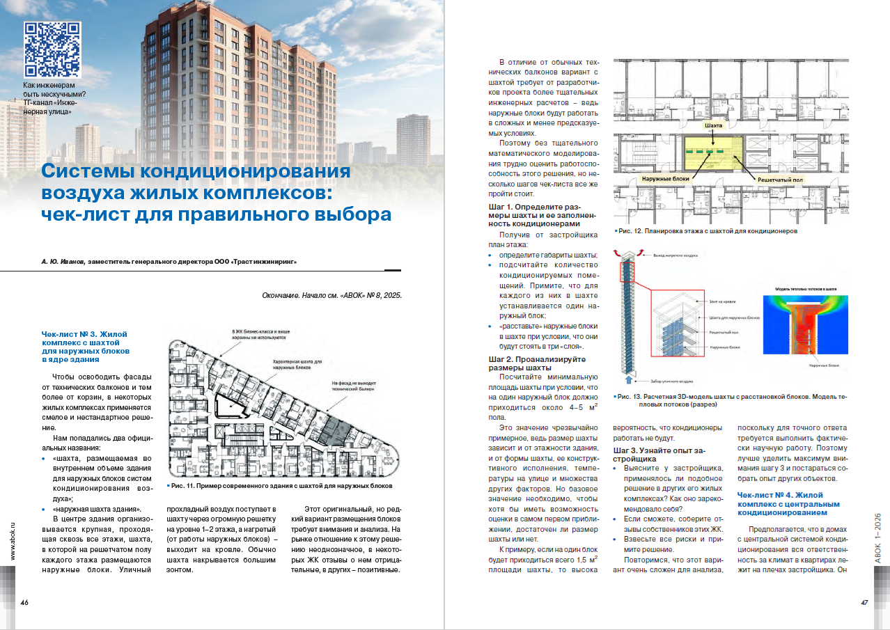 ​Системы кондиционирования воздуха жилых комплексов: чек-лист для правильного выбора