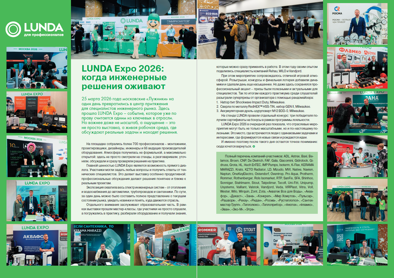 ​LUNDA Expo 2026: когда инженерные решения оживают